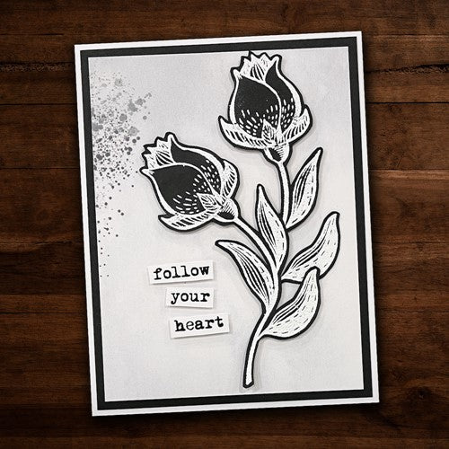 Simon Says Stamp! Paper Rose BOLD FLOWER 2 Clear Stamp 24718*