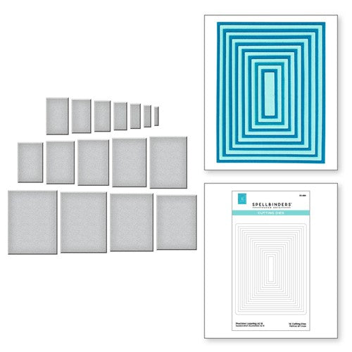 Simon Says Stamp! S5-494 Spellbinders PRECISION LAYERING A2 B Etched Dies