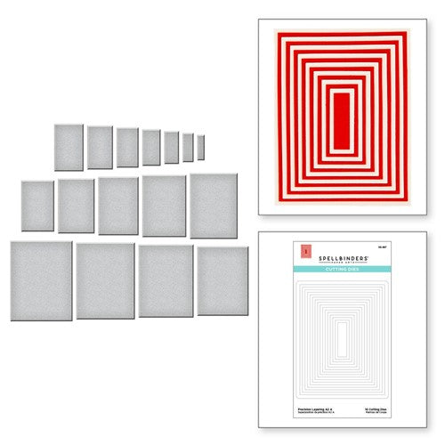 Simon Says Stamp! S5-487 Spellbinders PRECISION LAYERING A2 A Etched Dies