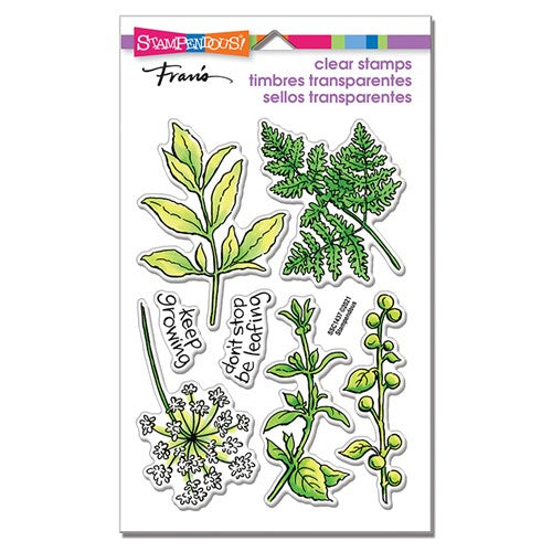 Simon Says Stamp! Stampendous Clear Stamps WILD GREENS ssc1437*