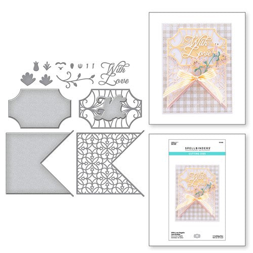 Simon Says Stamp! S5-492 Spellbinders WITH LOVE REGALIA Card Builder Etched Dies*