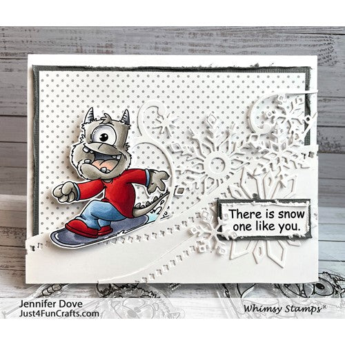 Simon Says Stamp! Whimsy Stamps SNOW MONSTERS Clear Stamps DP1082*