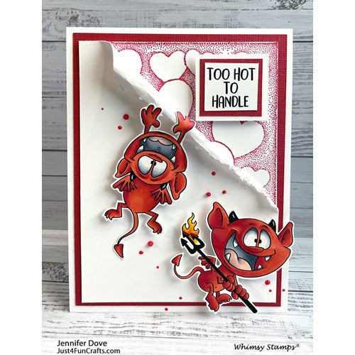 Simon Says Stamp! Whimsy Stamps LITTLE DEVILS Clear Stamps DP1083