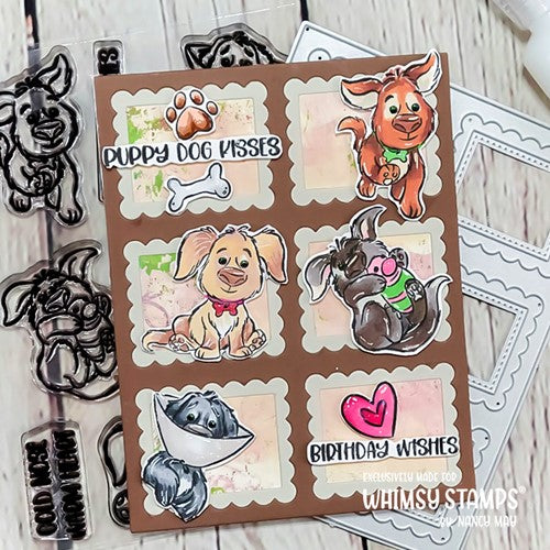 Simon Says Stamp! Whimsy Stamps PUPPY DOG KISSES Clear Stamps KHB164a