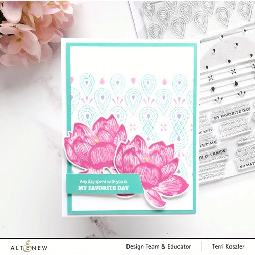 Simon Says Stamp! Altenew DOTTED TEARDROPS Clear Stamps ALT6605*