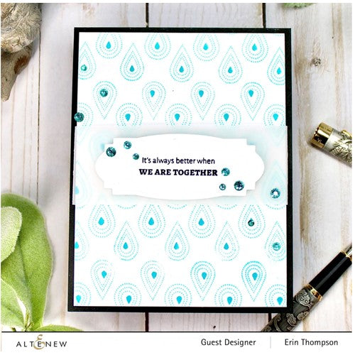 Simon Says Stamp! Altenew DOTTED TEARDROPS Clear Stamps ALT6605*