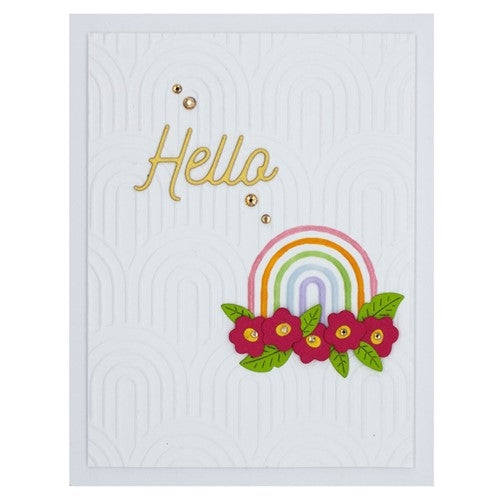 Simon Says Stamp! SES-032 Spellbinders OPTICAL ARCHES Embossing Folder