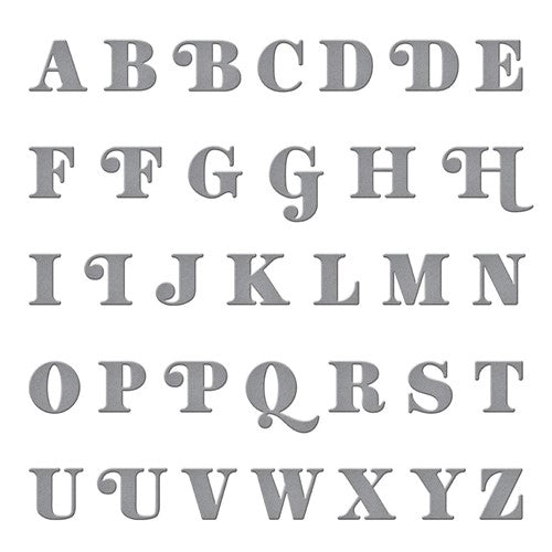 Simon Says Stamp! S4-1161 Spellbinders BE BOLD UPPERCASE ALPHABET Etched Dies