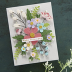 Simon Says Stamp! S5-502 Spellbinders BE BOLD BLOOMS Etched Dies
