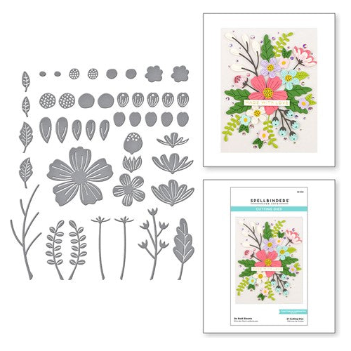 Simon Says Stamp! S5-502 Spellbinders BE BOLD BLOOMS Etched Dies
