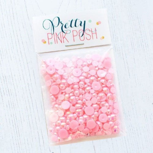 Simon Says Stamp! Pretty Pink Posh BUBBLEGUM Pearls Embellishments