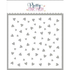 Simon Says Stamp! Pretty Pink Posh SCATTERED HEARTS Stencil