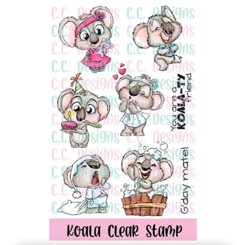 Simon Says Stamp! C.C. Designs KOALAS Clear Stamp Set ccd0282
