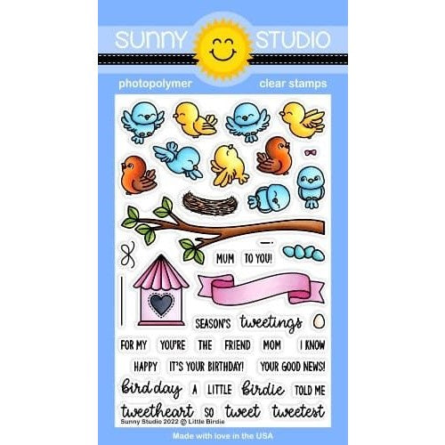 Simon Says Stamp! Sunny Studio LITTLE BIRDIE Clear Stamps SSCL-320