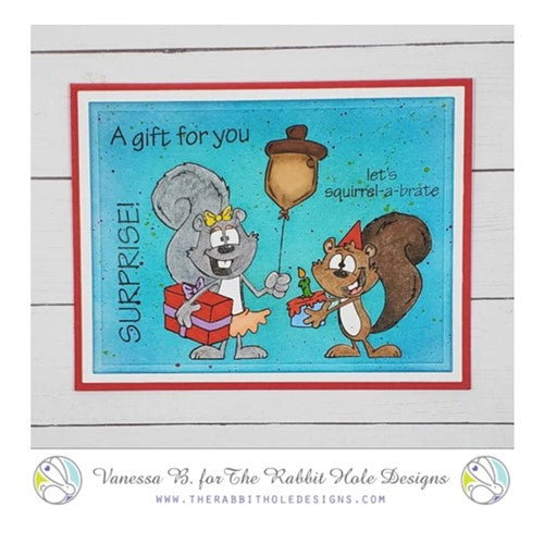 Simon Says Stamp! The Rabbit Hole Designs CLARICE SURPRISE Clear Stamps TRH-143*