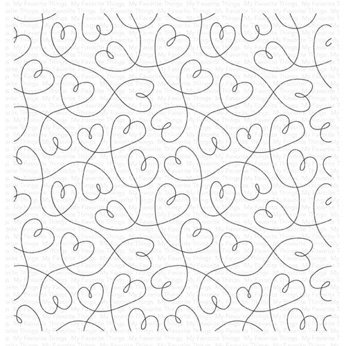 Simon Says Stamp! My Favorite Things NEVER-ENDING LOVE Background Cling Stamp bg150