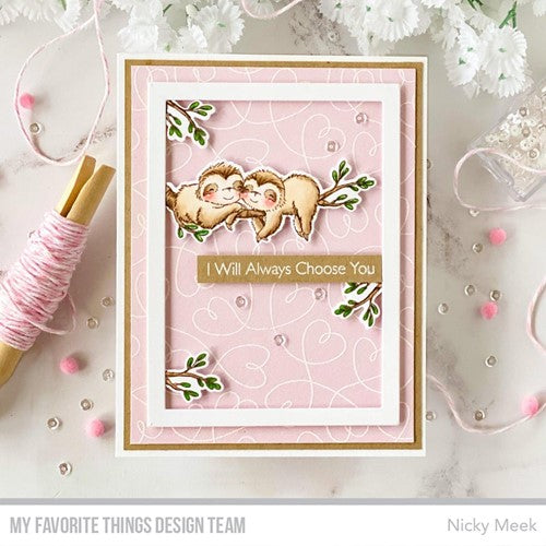Simon Says Stamp! My Favorite Things NEVER-ENDING LOVE Background Cling Stamp bg150 | color-code:ALT2