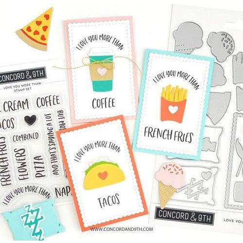 Simon Says Stamp! Concord & 9th LOVE YOU MORE THAN Clear Stamps 11296