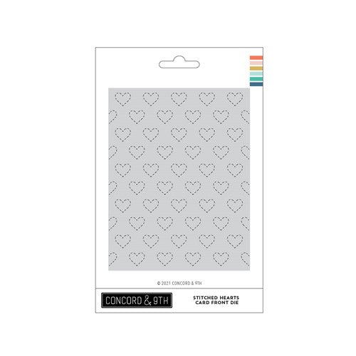 Simon Says Stamp! Concord & 9th STITCHED HEARTS CARD FRONT Die 11299