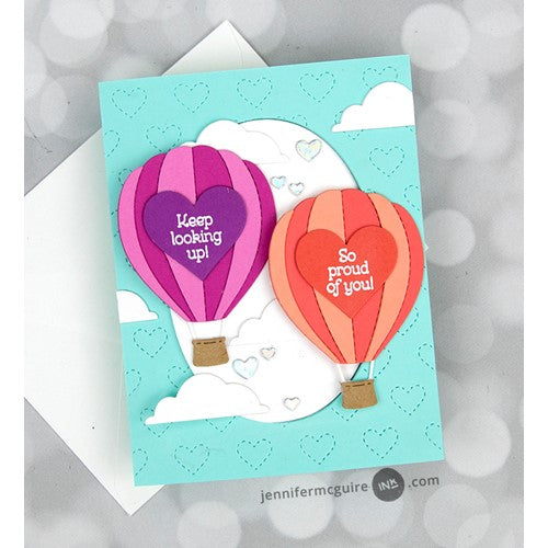 Simon Says Stamp! Concord & 9th STITCHED HEARTS CARD FRONT Die 11299 | color-code:ALT3