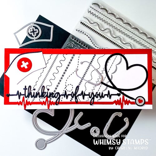 Simon Says Stamp! Whimsy Stamps STITCHES Clear Stamps CWSD398