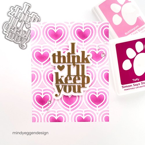Simon Says Stamp! Simon Says Stamp Stencil HEART CHAIN ssst221594 | color-code:ALT0