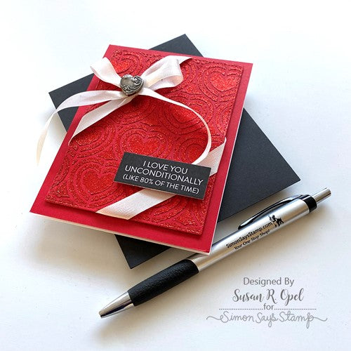 Simon Says Stamp! Simon Says Stamp Stencil HEART CHAIN ssst221594 | color-code:ALT1