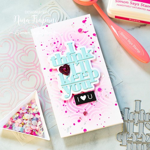 Simon Says Stamp! Simon Says Stamp Stencil HEART CHAIN ssst221594 | color-code:ALT2