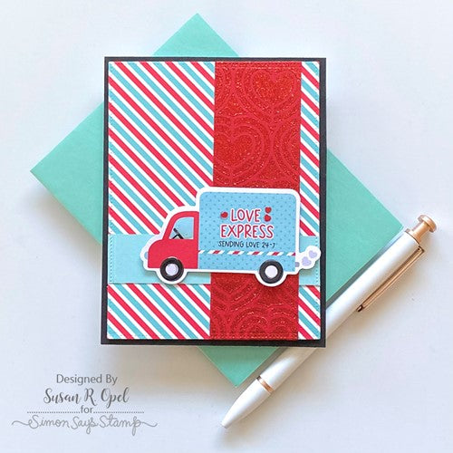 Simon Says Stamp! Simon Says Stamp Stencil HEART CHAIN ssst221594 | color-code:ALT6