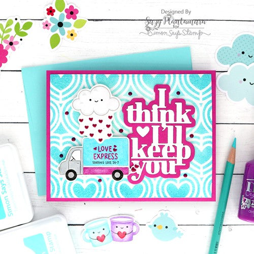 Simon Says Stamp! Simon Says Stamp Stencil HEART CHAIN ssst221594