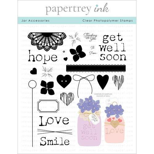 Simon Says Stamp! Papertrey Ink JAR ACCESSORIES Clear Stamps 1353*
