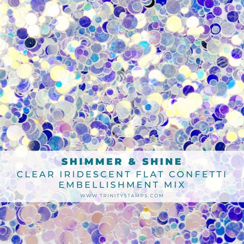 Simon Says Stamp! Trinity Stamps SHIMMER AND SHINE Confetti Embellishment Box tsb-243