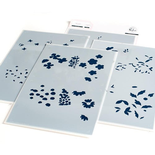 Simon Says Stamp! PinkFresh Studio BEAUTIFUL BLOOMS Layering Stencil Set 138722