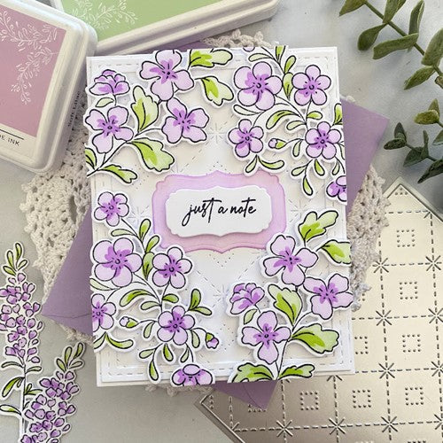 Simon Says Stamp! PinkFresh Studio BEAUTIFUL BLOOMS Layering Stencil Set 138722 | color-code:ALT03