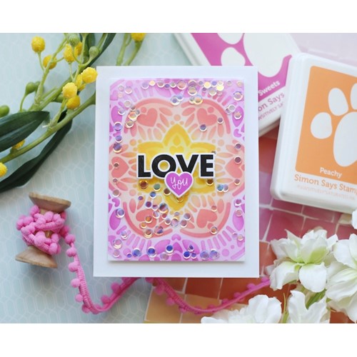 Simon Says Stamp! Simon Says Stamp XL LOVE GREETINGS Wafer Dies sssd112521c | color-code:ALT00