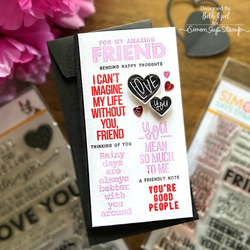 Simon Says Stamp! Simon Says Stamp XL LOVE GREETINGS Wafer Dies sssd112521c
