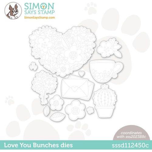 Simon Says Stamp! Simon Says Stamp LOVE YOU BUNCHES Wafer Dies sssd112450c