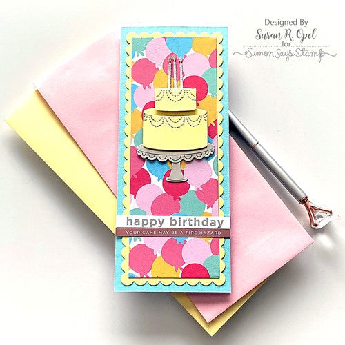 Simon Says Stamp! CZ Design Sentiment Strips REVERSE SASSY BIRTHDAY czg028