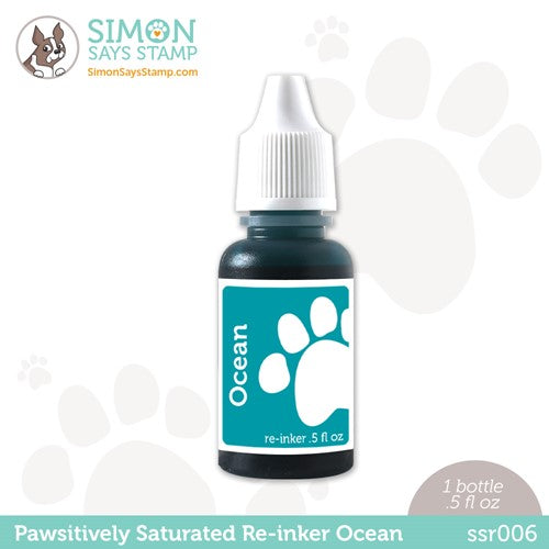 Simon Says Stamp! Simon Says Stamp Pawsitively Saturated RE-INKER OCEAN ssr006