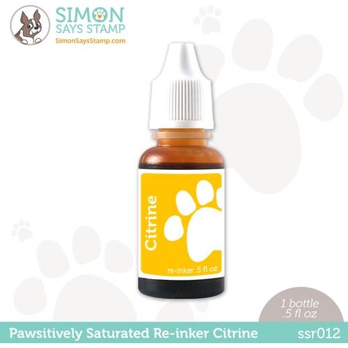 Simon Says Stamp! Simon Says Stamp Pawsitively Saturated RE-INKER CITRINE ssr012