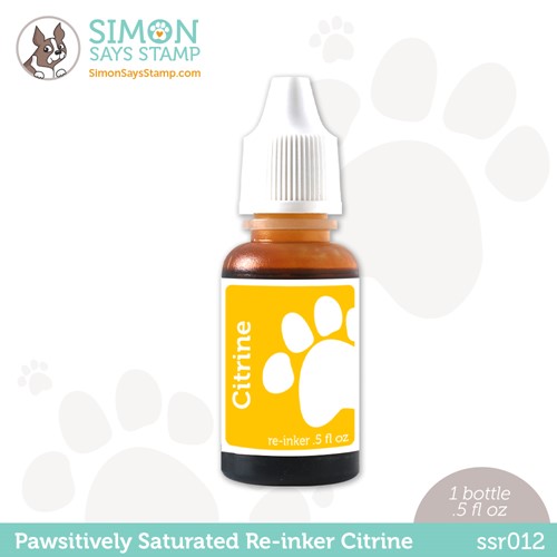 Simon Says Stamp! Simon Says Stamp Pawsitively Saturated RE-INKER CITRINE ssr012
