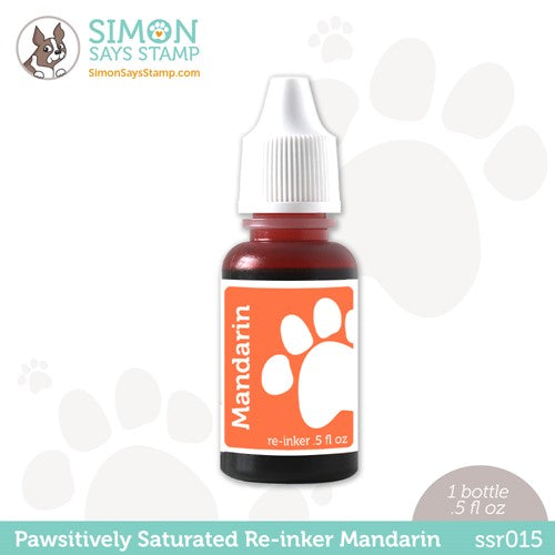 Simon Says Stamp! Simon Says Stamp Pawsitively Saturated RE-INKER MANDARIN ssr015