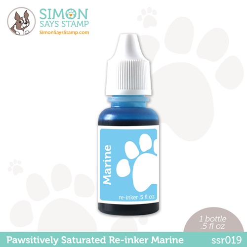 Simon Says Stamp! Simon Says Stamp Pawsitively Saturated RE-INKER MARINE ssr019