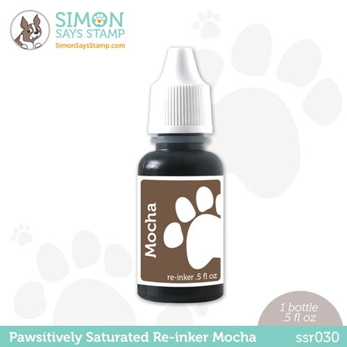 Simon Says Stamp! Simon Says Stamp Pawsitively Saturated RE-INKER MOCHA ssr030