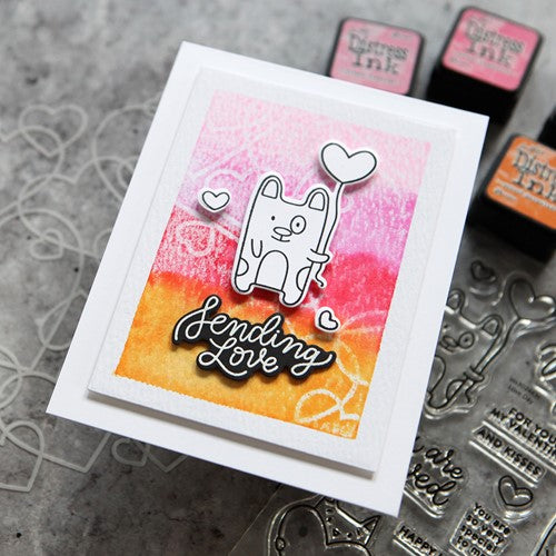Simon Says Stamp! Simon Says Stamp Stencil TUMBLING OUTLINE HEARTS ssst221603 | color-code:ALT1