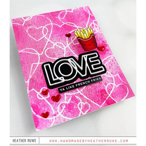 Simon Says Stamp! Simon Says Stamp Stencil TUMBLING OUTLINE HEARTS ssst221603 | color-code:ALT3