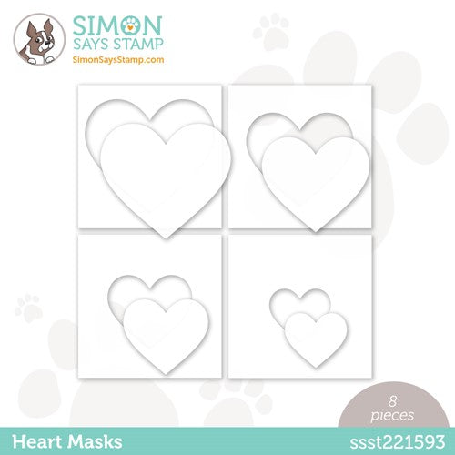 Simon Says Stamp! Simon Says Stamp Stencils HEART MASKS ssst221593