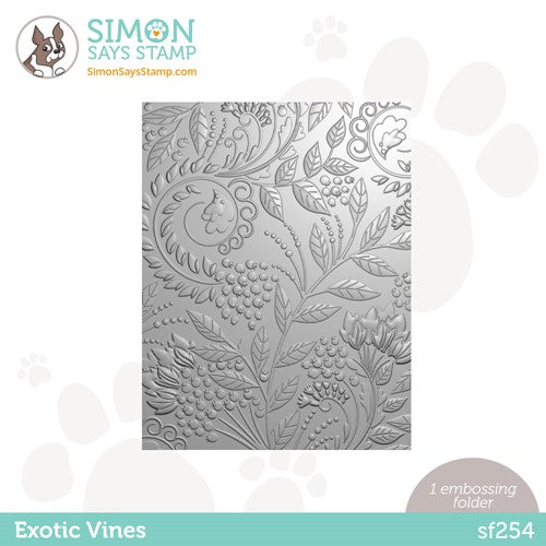 Simon Says Stamp! Simon Says Stamp Embossing Folder EXOTIC VINES sf254
