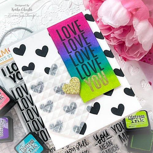 Simon Says Stamp! Simon Says Clear Stamps XL LOVE GREETINGS sss202442c | color-code:ALT93