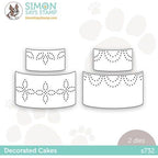 Simon Says Stamp! Simon Says Stamp DECORATED CAKES Wafer Dies s732